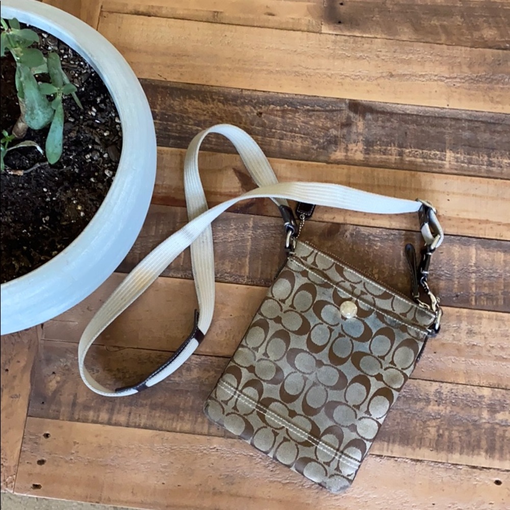 Authentic Coach Brown crossbody